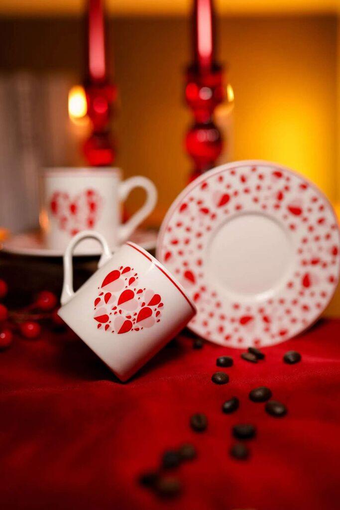 Hermia Set šolja za kafu, 4 komada, Beli