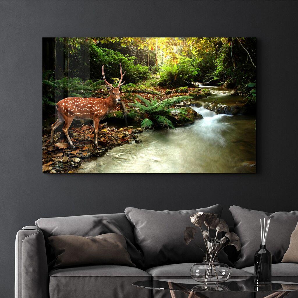 Wallity Dekorativna slika na kaljenom staklu, 46x72cm, Šarena