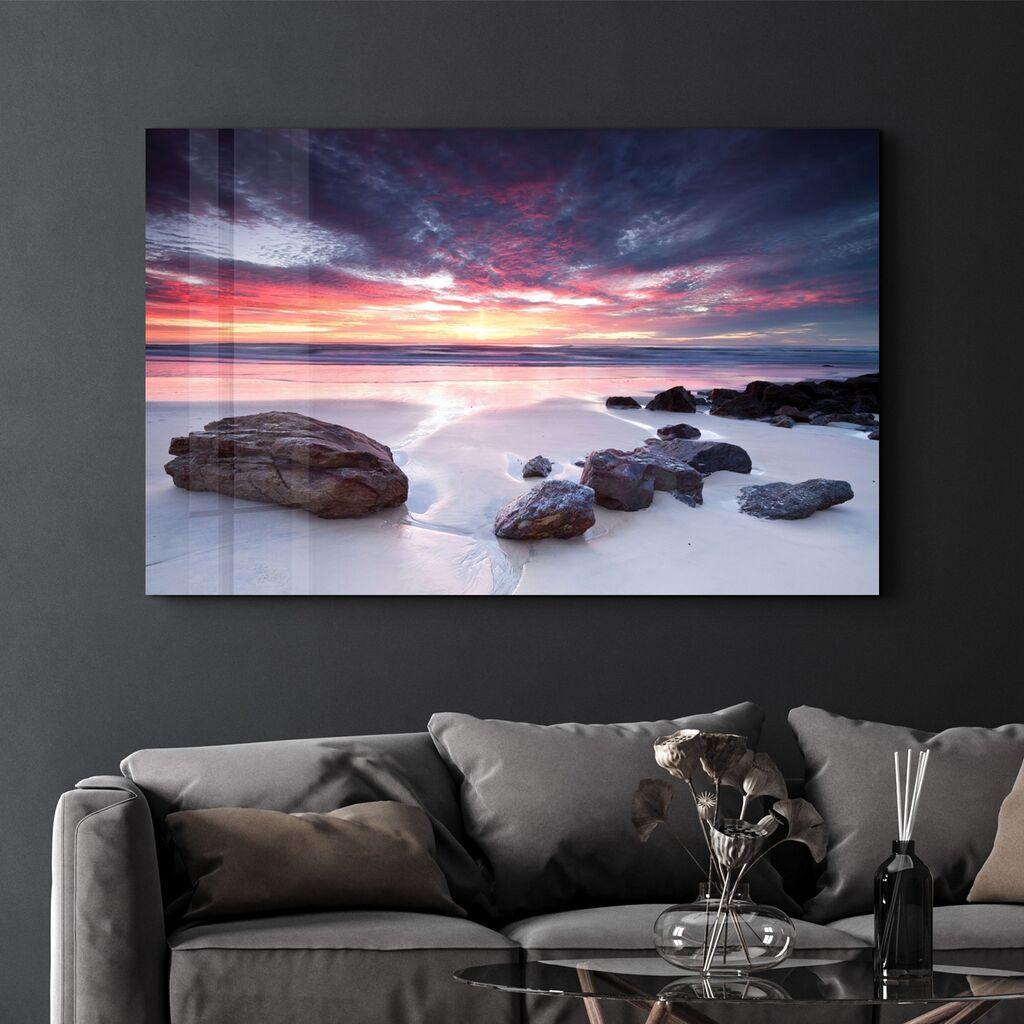 Wallity Dekorativna slika na kaljenom staklu, 46x72cm, Šarena