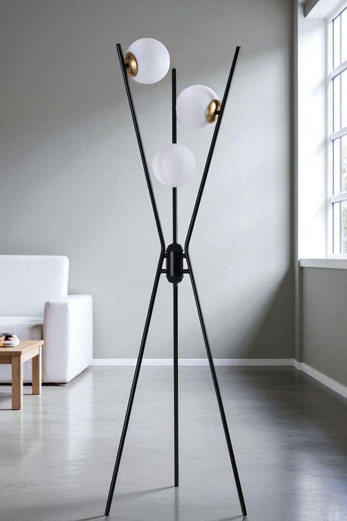 Opviq Podna lampa Kervan, Crna