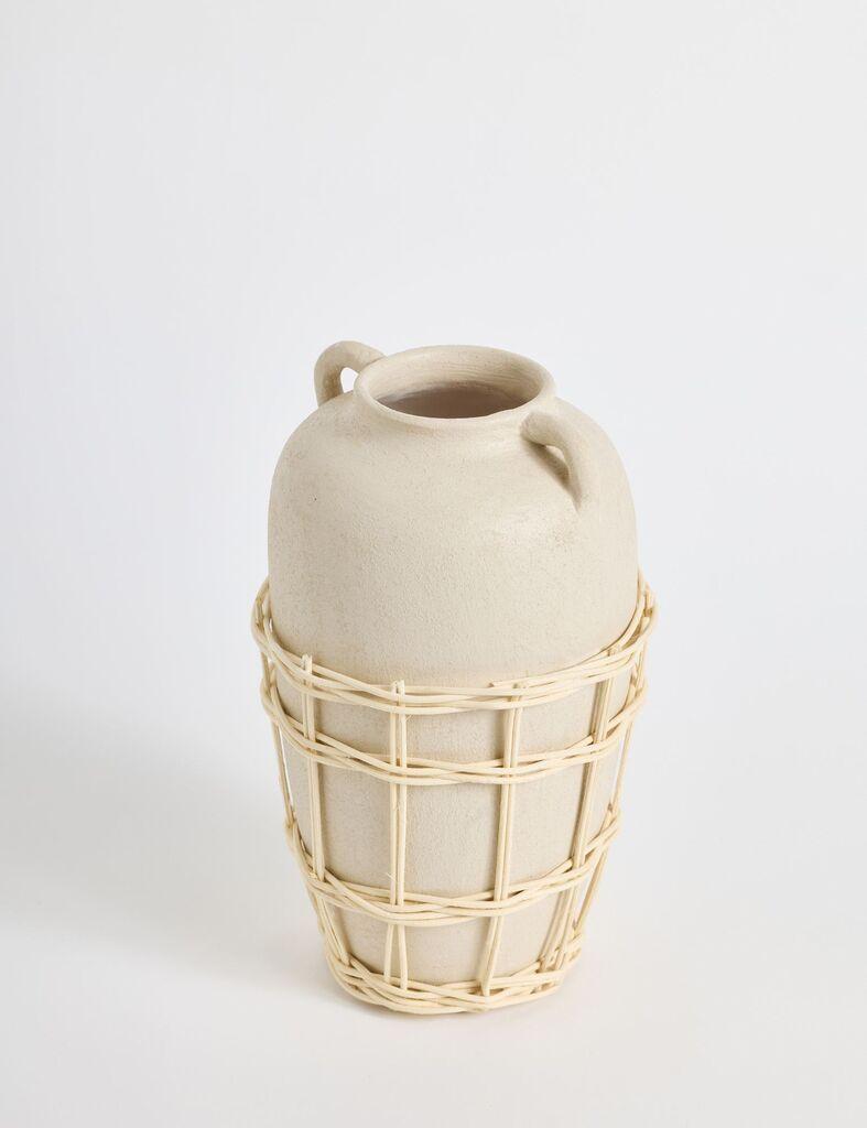 Aberto Design Vaza Grand Terracota, 16x26x16 cm, Krem