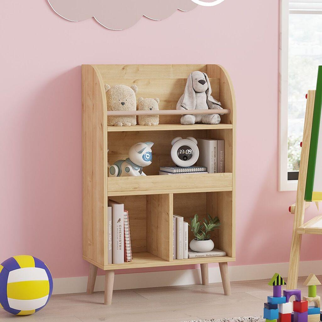 Hanah Home Polica za knjige Minola, 60x102x30 cm, Boje hrasta
