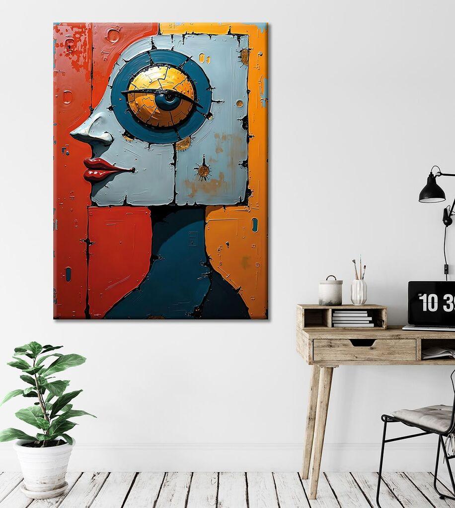 Wallity Dekorativna slika na platnu, 70x100cm, Šarena