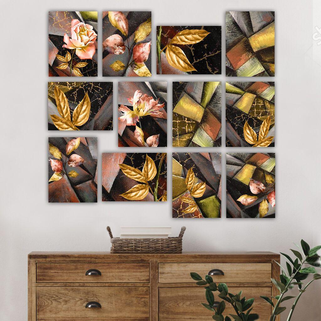 Wallity Set Slika 12MDF39YS, 12 Delova