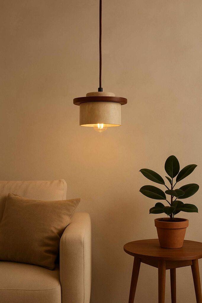 Opviq Luster Ente, 1 x E27 Max, 40W, Bež-kesten