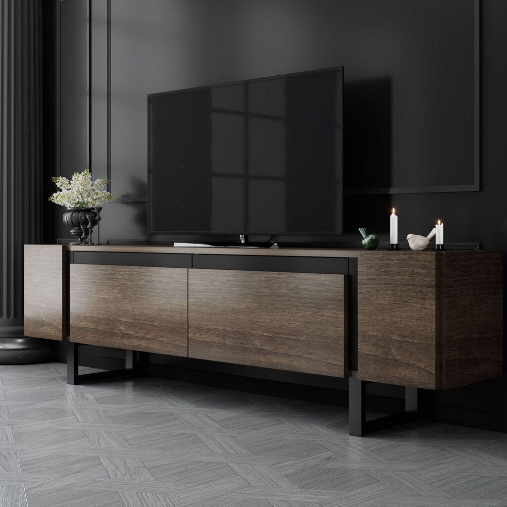Hanah Home TV Komoda Yildiz, 180x50x30cm, Braon