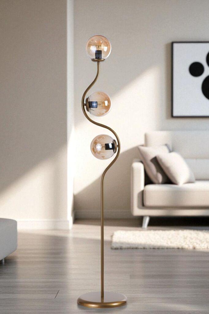 Opviq Podna lampa 8944-11, Zlatne boje