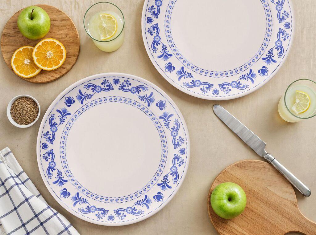 Hermia Set servisnih tanjira, 6 komada, Plavi