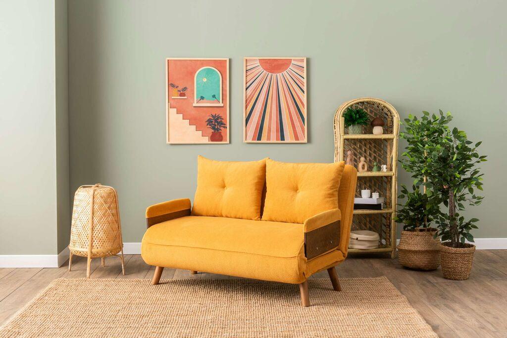 Atelier del Sofa Dvosed na razvlačenje Cosmo, 190x120x82cm, Narandžasti