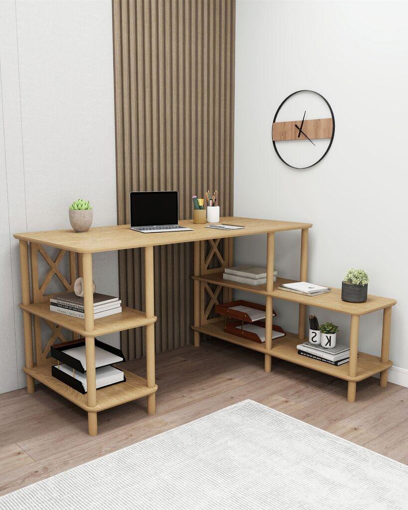 Hanah Home Radni sto, 145x75x65cm, Bež