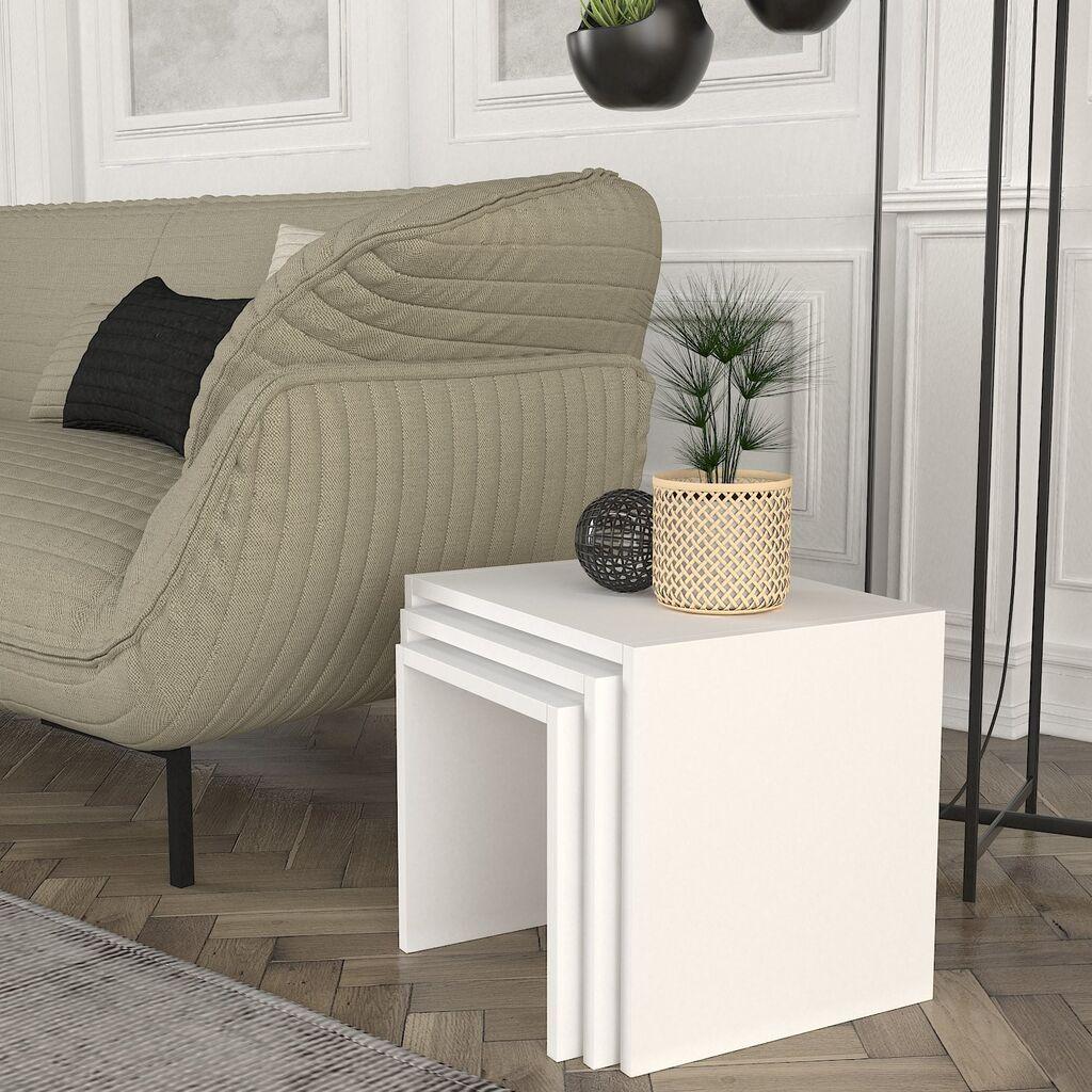 Hanah Home Set klub stolova, 3 komada Zariel Beli