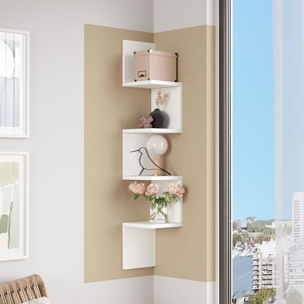 Hanah Home WL9 W Zidna polica, Bela