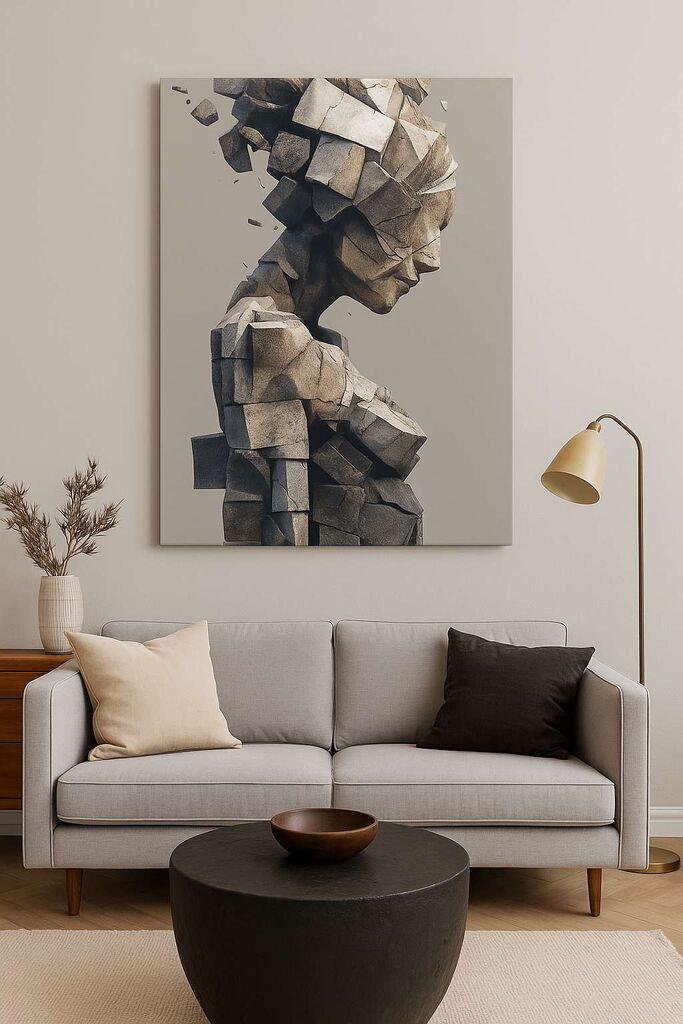 Wallity Dekorativna slika na platnu, 70x100cm, Šarena
