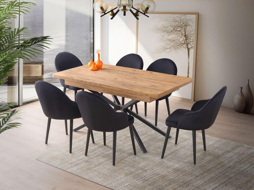 Hanah Home Trpezarijski sto Falcon 2961, 160x79x90 cm, Braon