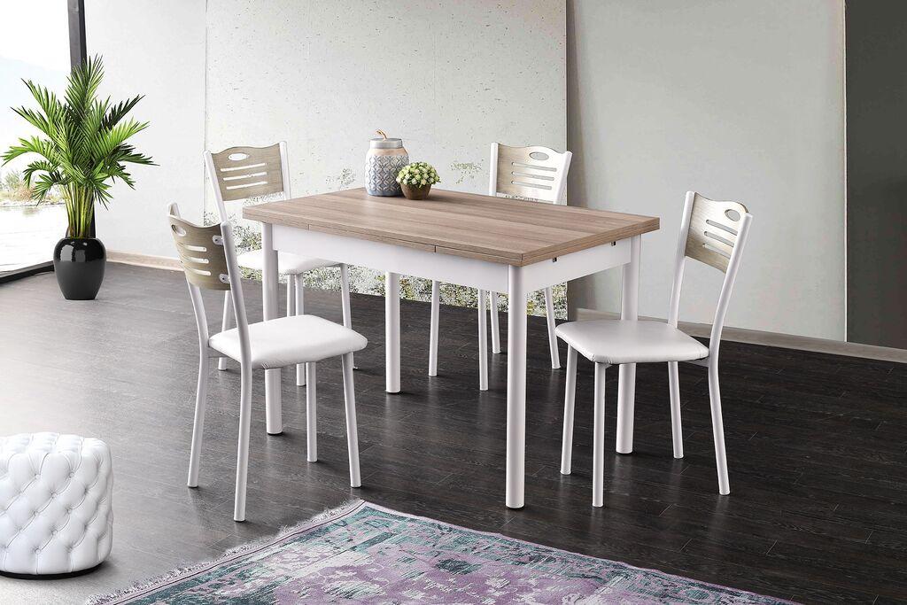 Hanah Home Polo 1302 Trpezarijski sto, Beli