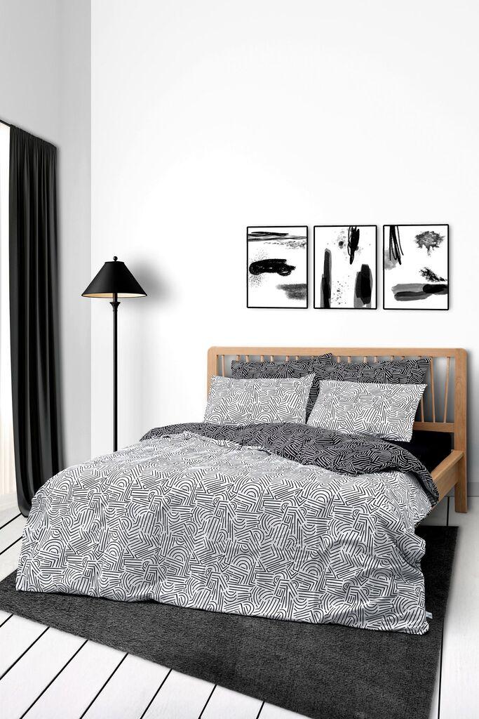 L'essentiel Maison Ranfors set duplih jorganskih prekrivača, 200x220 cm, Crni,