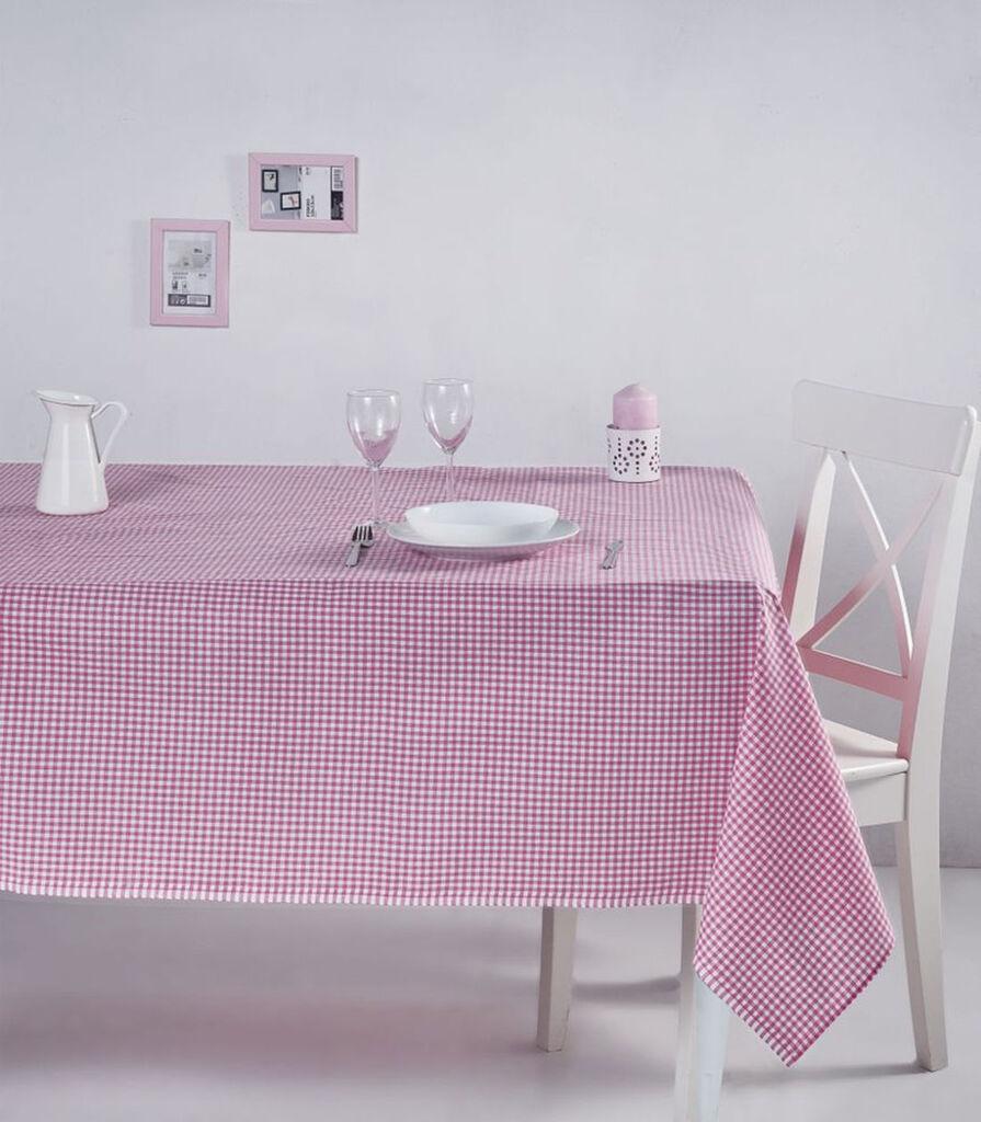 Hermia Stolnjak Potikareli, 170x170cm, Roze-beli