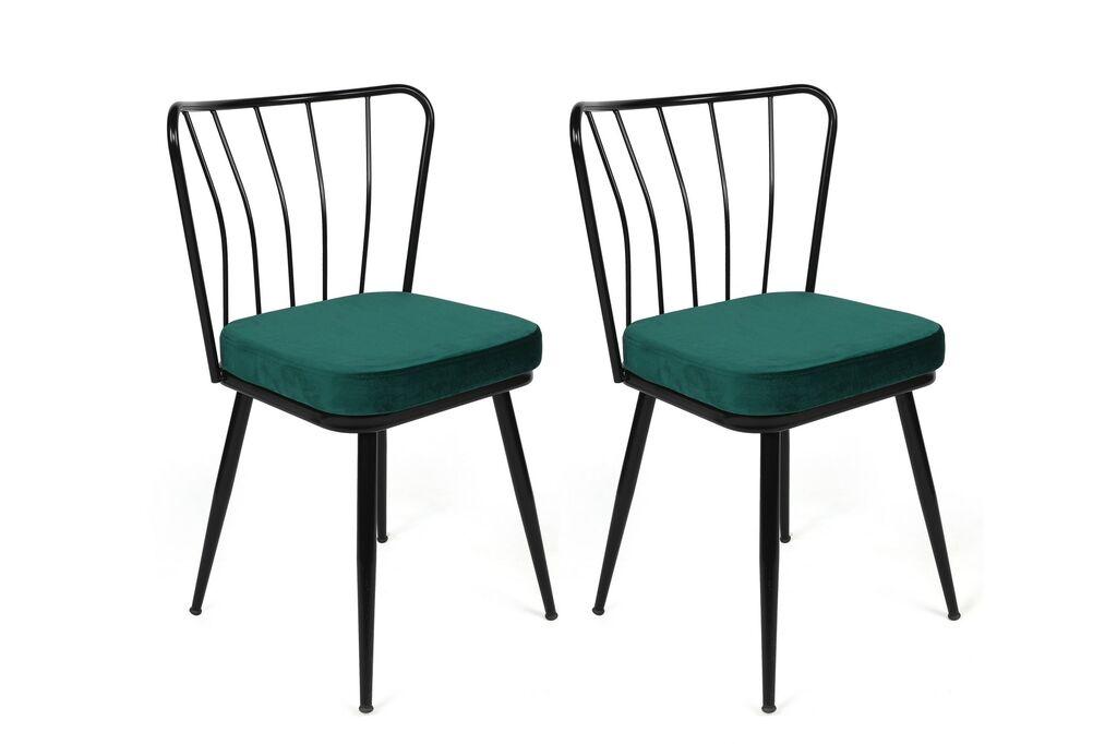 Hanah Home Set stolica Yildiz-951 V2, 52x59x50.5 cm, 2 komada, Zelene