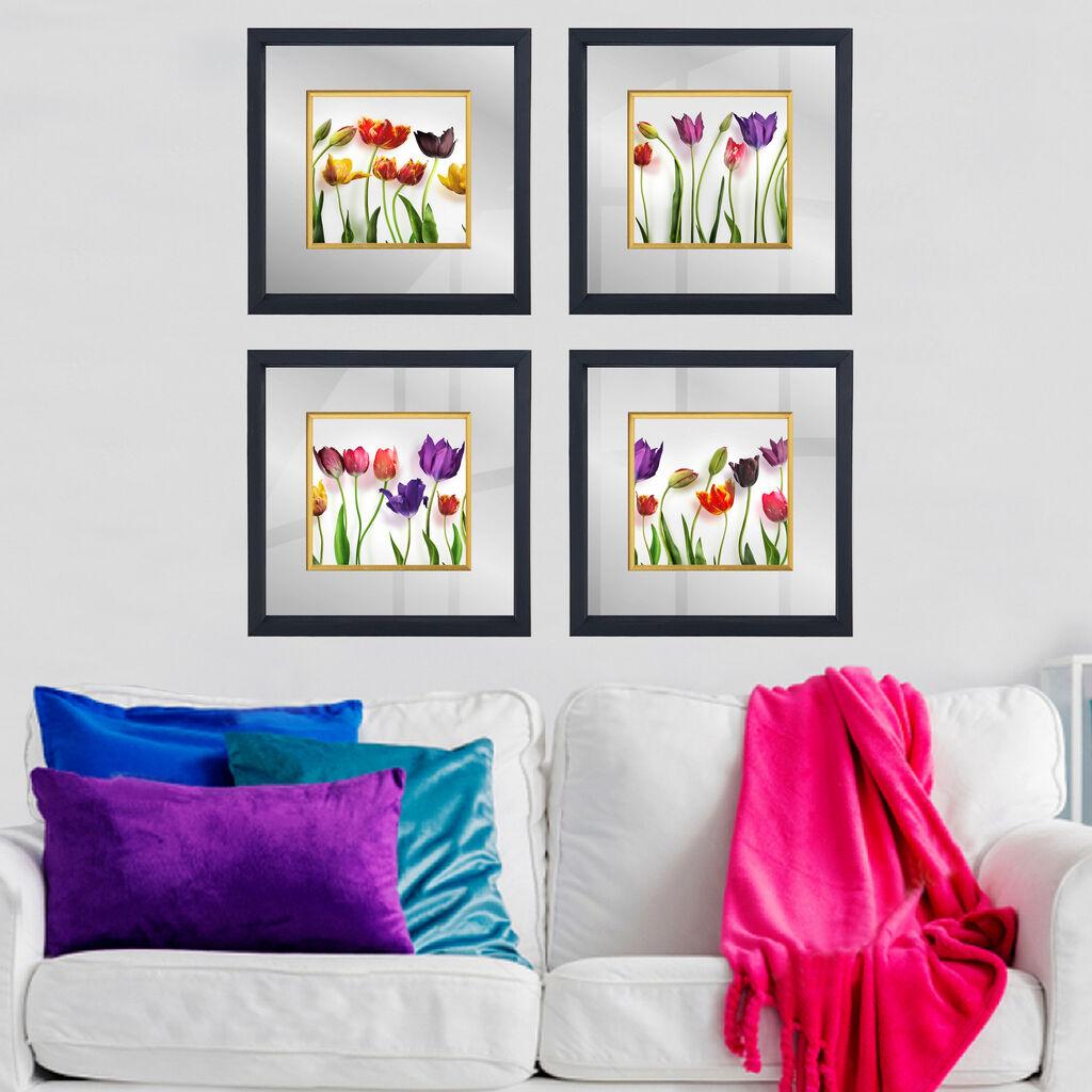 Wallity Set uramljenih slika CAM420436711, 4 Dela