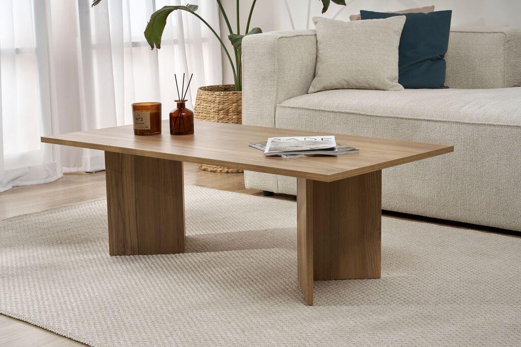 Nordure Klub sto Sabin, 119x40x60 cm, Boje hrasta