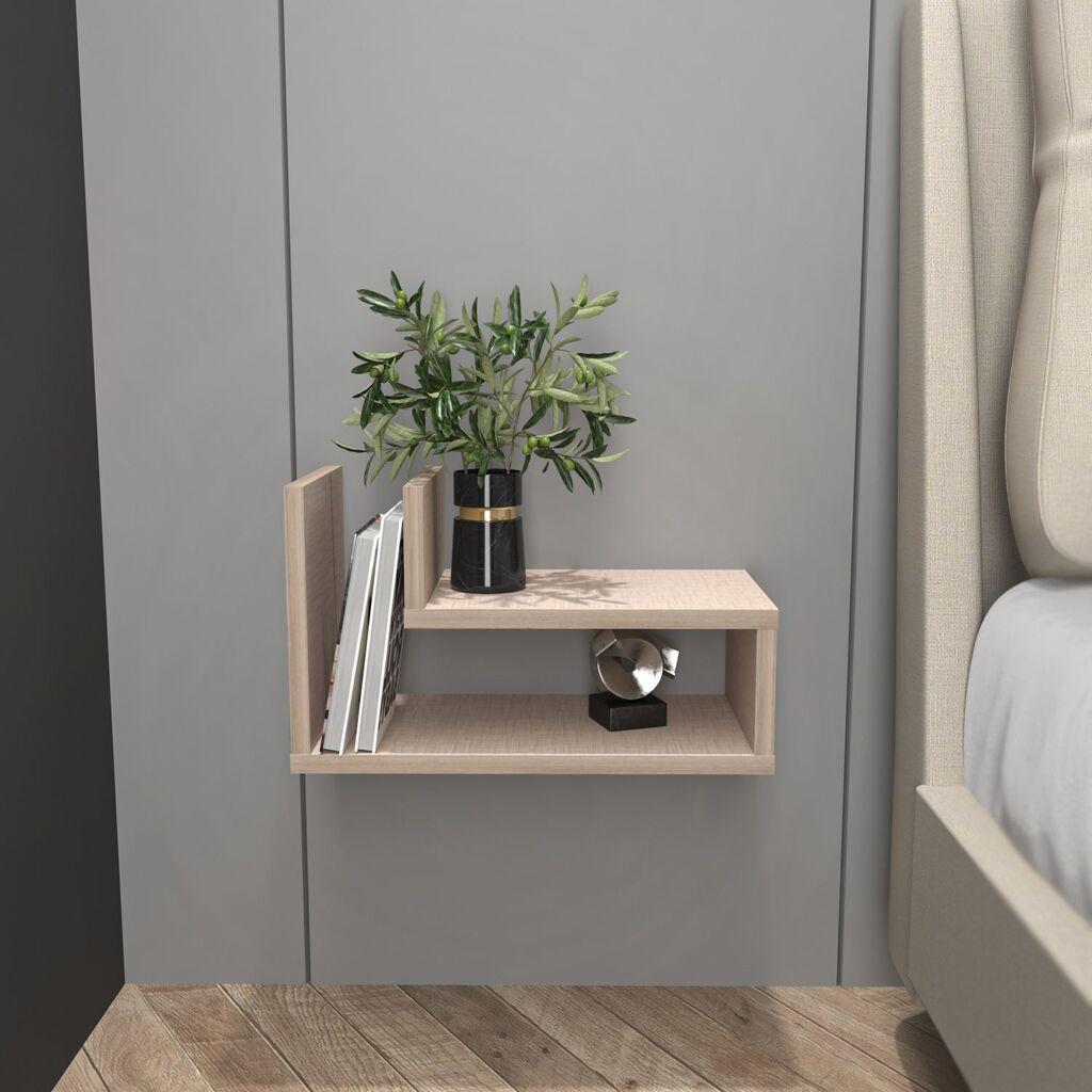 Hanah Home Noćni stočić Lara, 45x26.8x22 cm, Bež