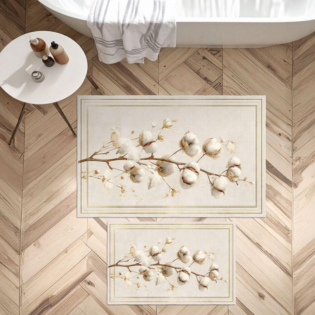 L'essentiel Maison Set prostirki za kupatilo Asr02, 2 dela, Bež