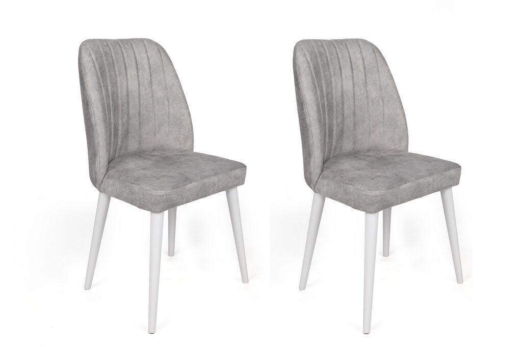 Hanah Home Set stolica Alfa-498 V2, 62x75x51.5 cm, 2 komada, Sive