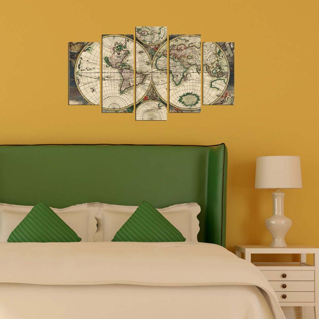 Wallity Set Slika 5MX-75, 5 Delova