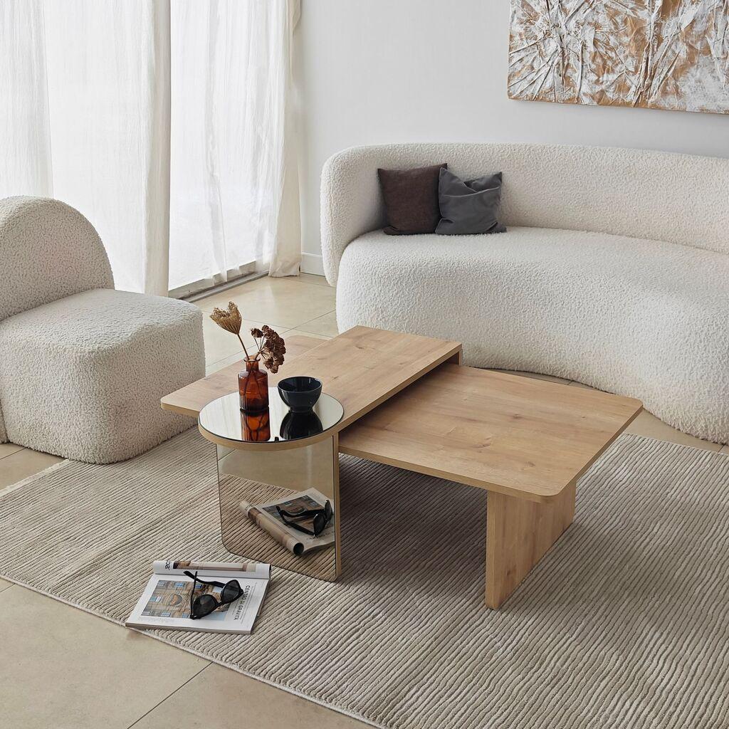 Hanah Home Klub sto 2 u 1 Luna 2, Krem