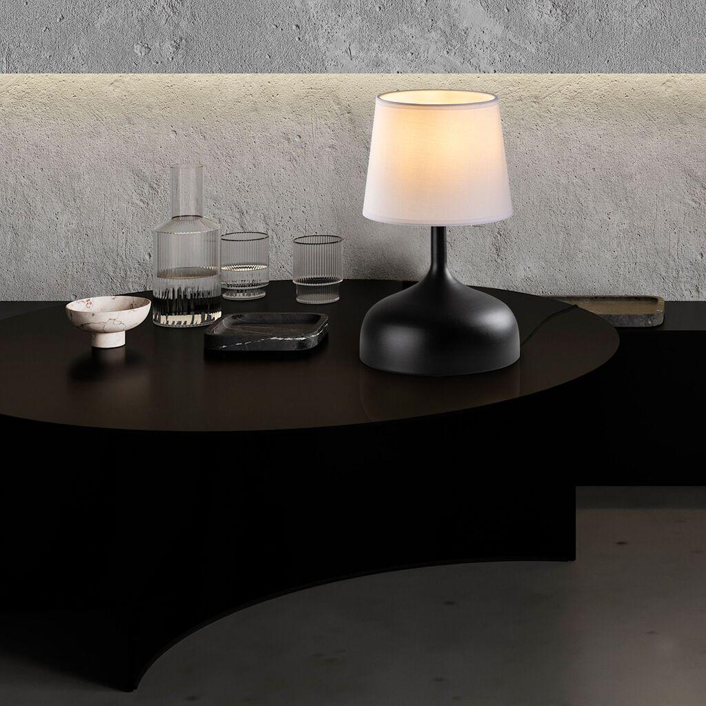 Opviq Stona lampa Bulbous-15453, Crno-bela