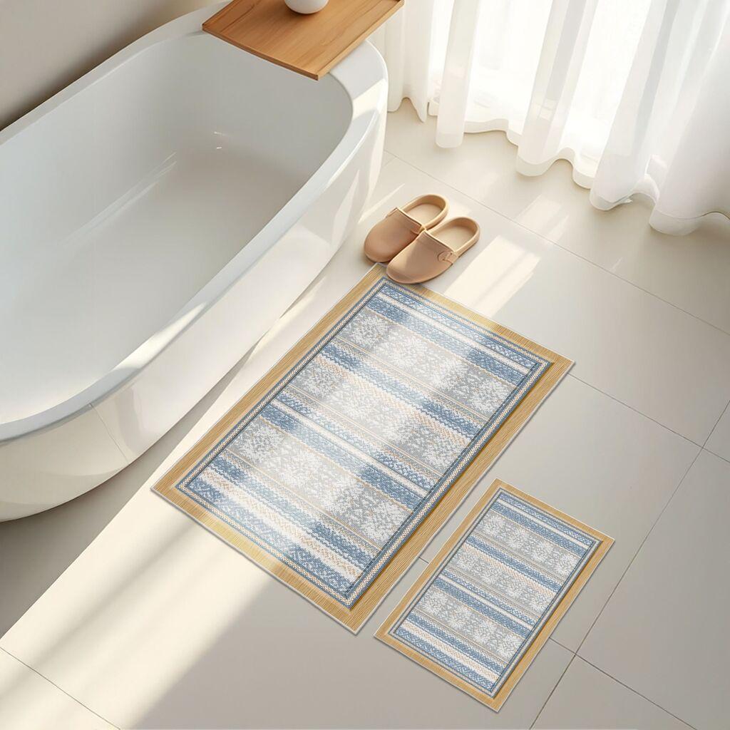 L'essentiel Maison Set prostirki za kupatilo Asr30, 2 dela, Plava