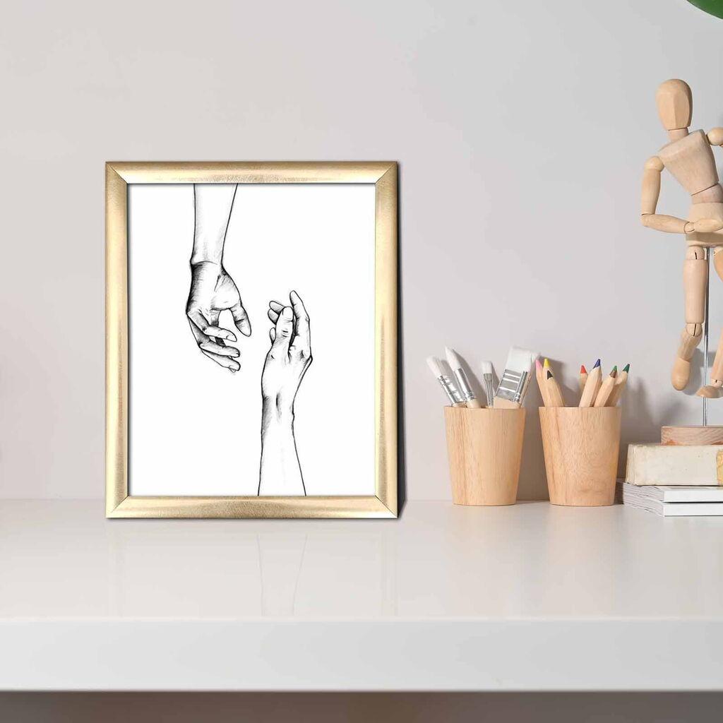 Wallity Dekorativna uramljena slika, 23.5x28.5cm, Šarena
