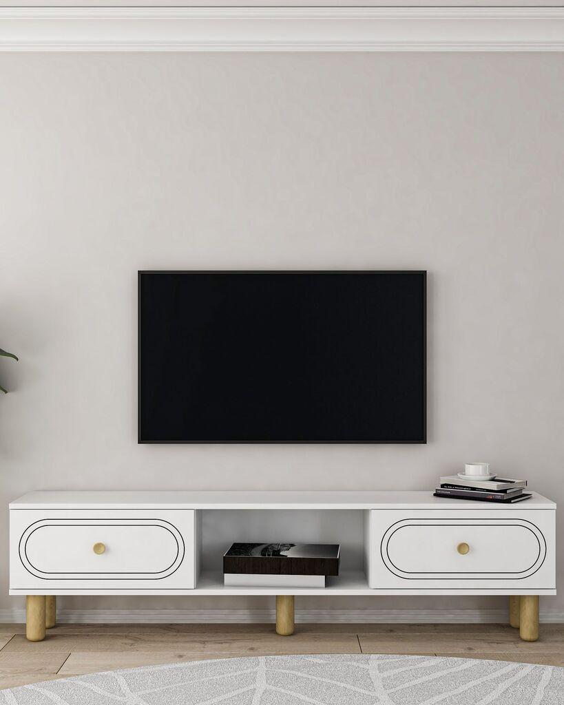 Hanah Home TV Komoda Polen Bohem, Bela