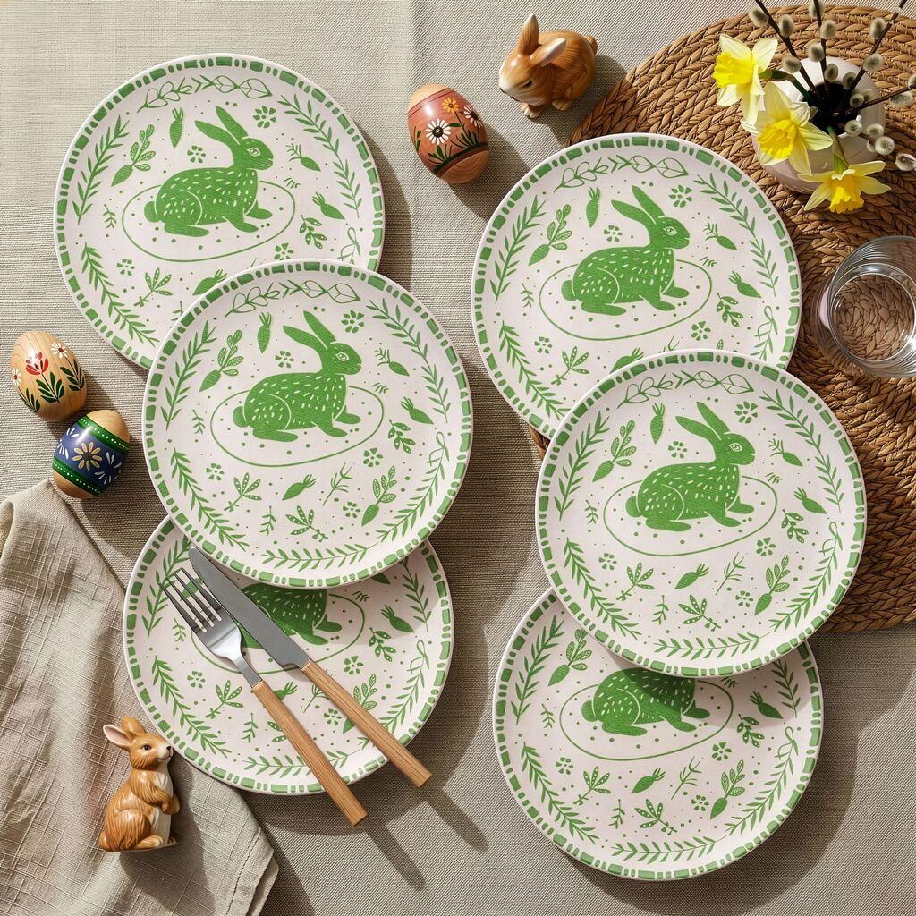 Hermia Set dezertnih tanjira, 6 komada, Zeleni