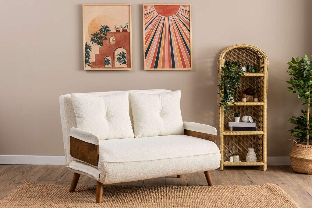 Atelier del Sofa Dvosed na razvlačenje Cosmo, 190x120x82cm, Beli