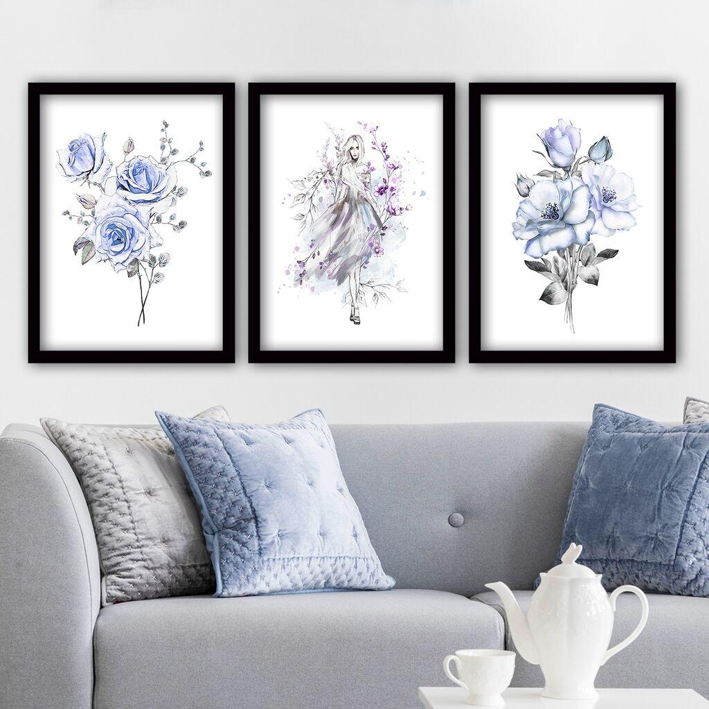 Wallity Set uramljenih slika 3SC131, 3 Dela