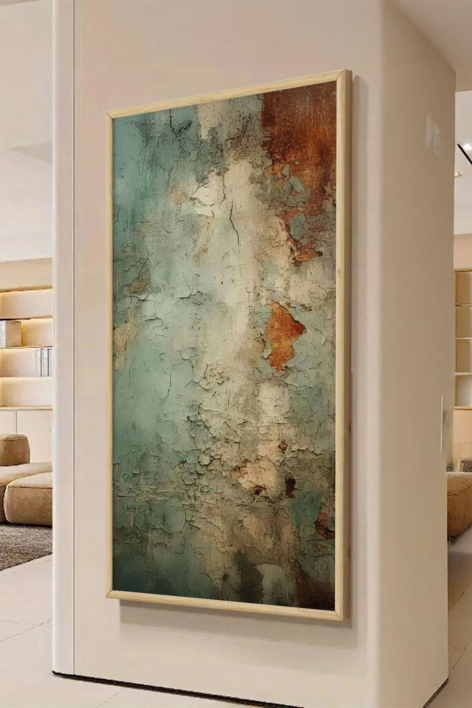 Wallity Dekorativna uramljena slika, 120x50cm, Šarena