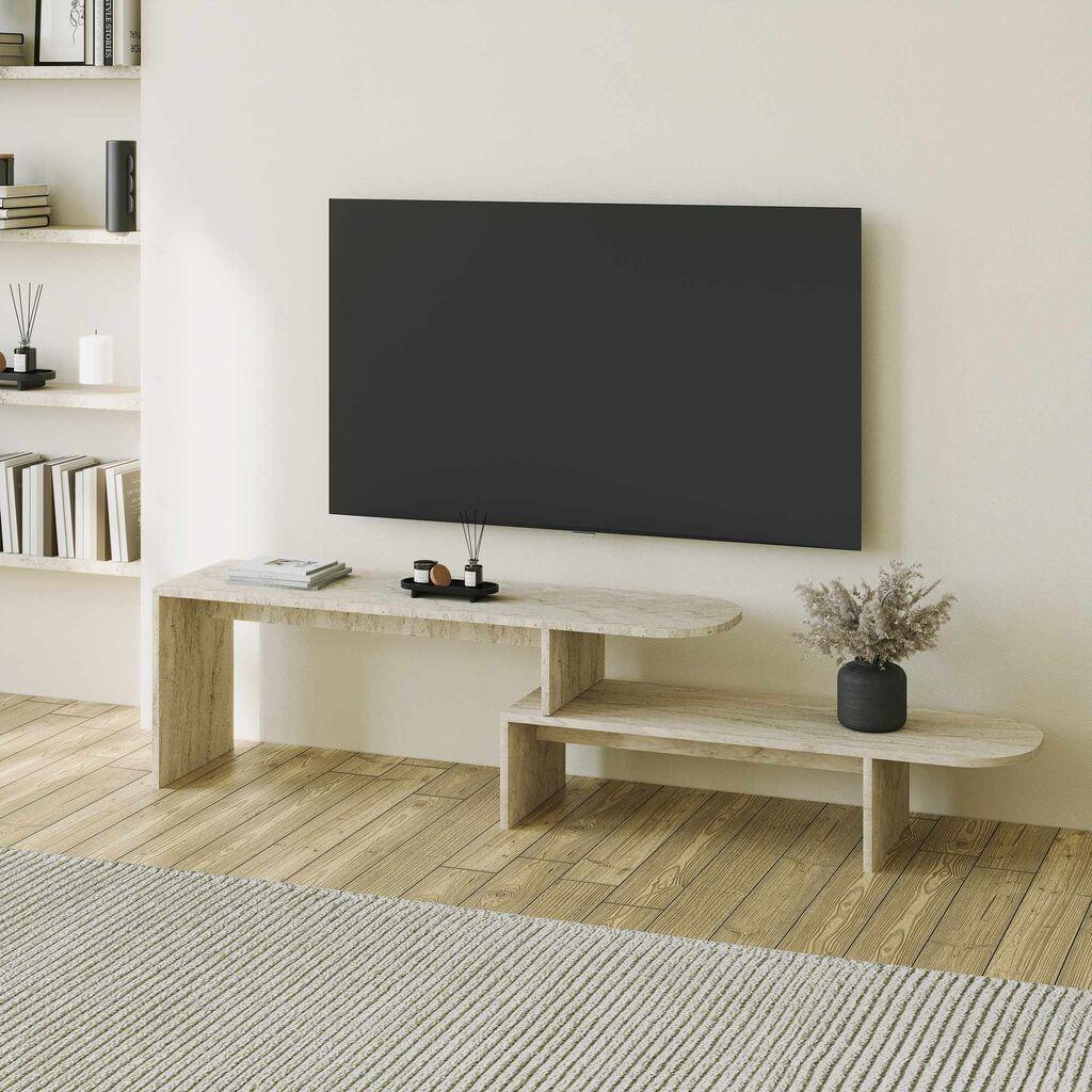 Hanah Home TV komoda Puzzle, Bež