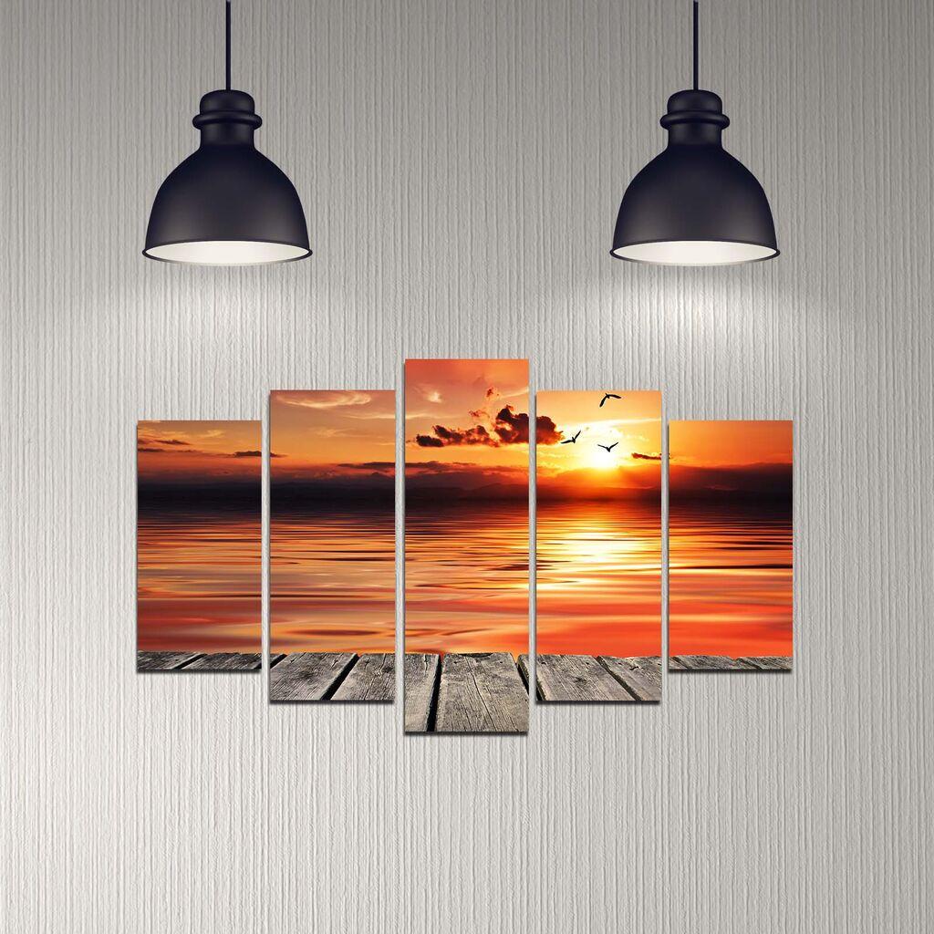 Wallity Set Slika 5DMDF-47, 5 Delova