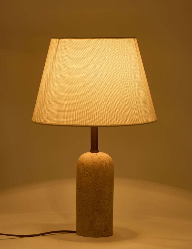 Opviq Stona lampa Kumas Sapkali Traverten, Bež