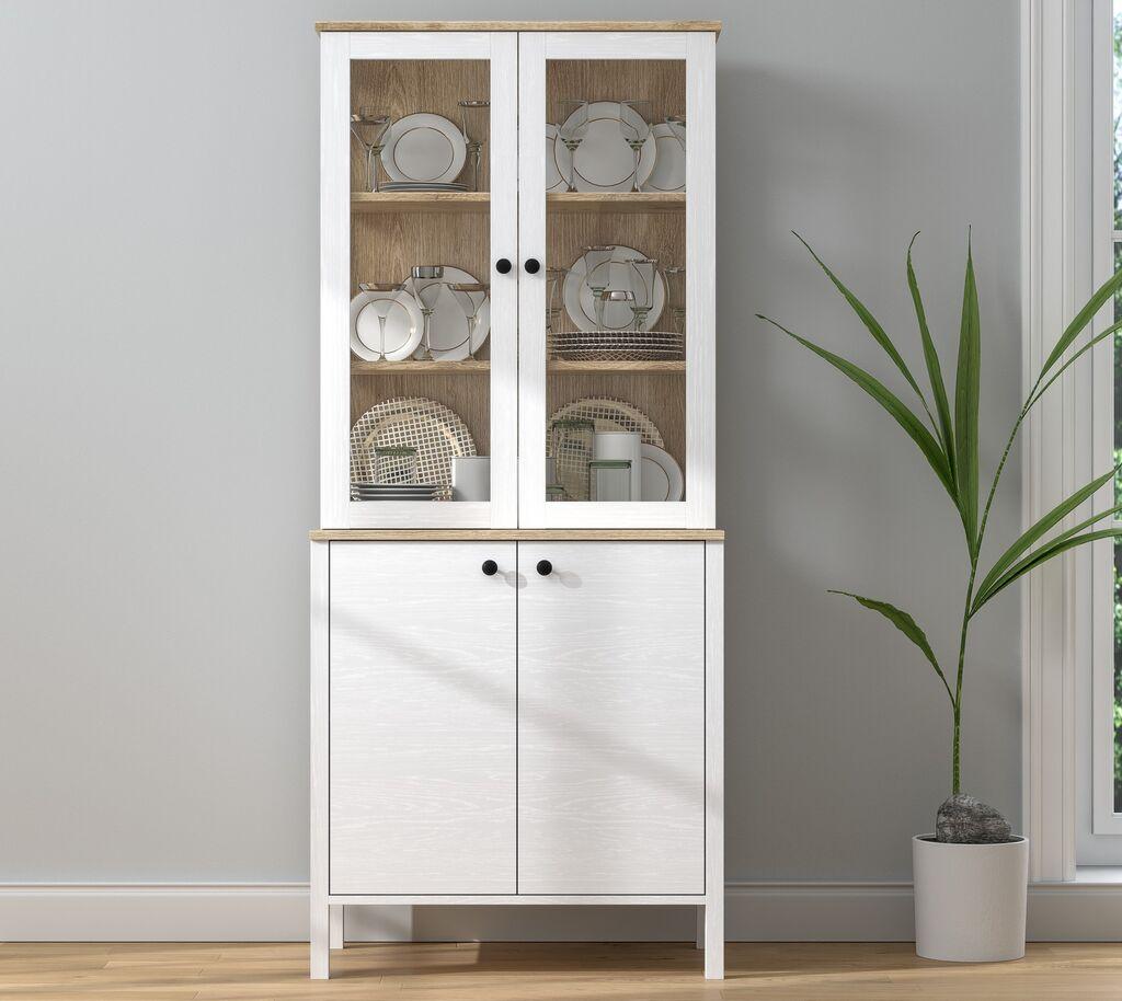 Hanah Home Polica za knjige FRN-20070, 83x194x47 cm, Bela