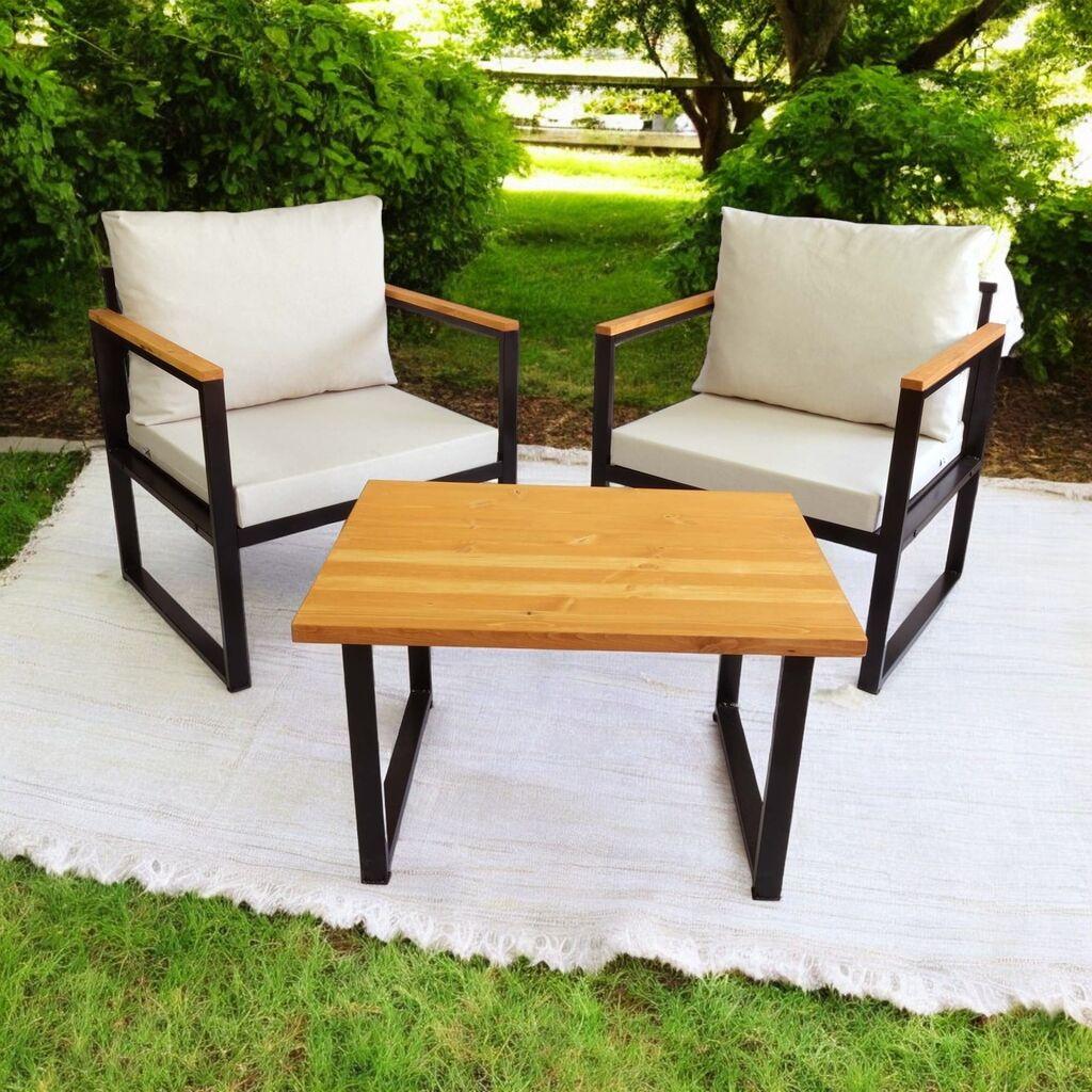 Hanah Home Garnitura za baštu, 3 komada, Bež