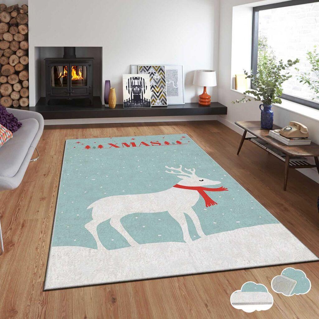 Conceptum Hypnose Tepih sa novogodišnjim motivima Asr-Crpt-88, Pravougaoni, 80 x 140 cm, Šareni