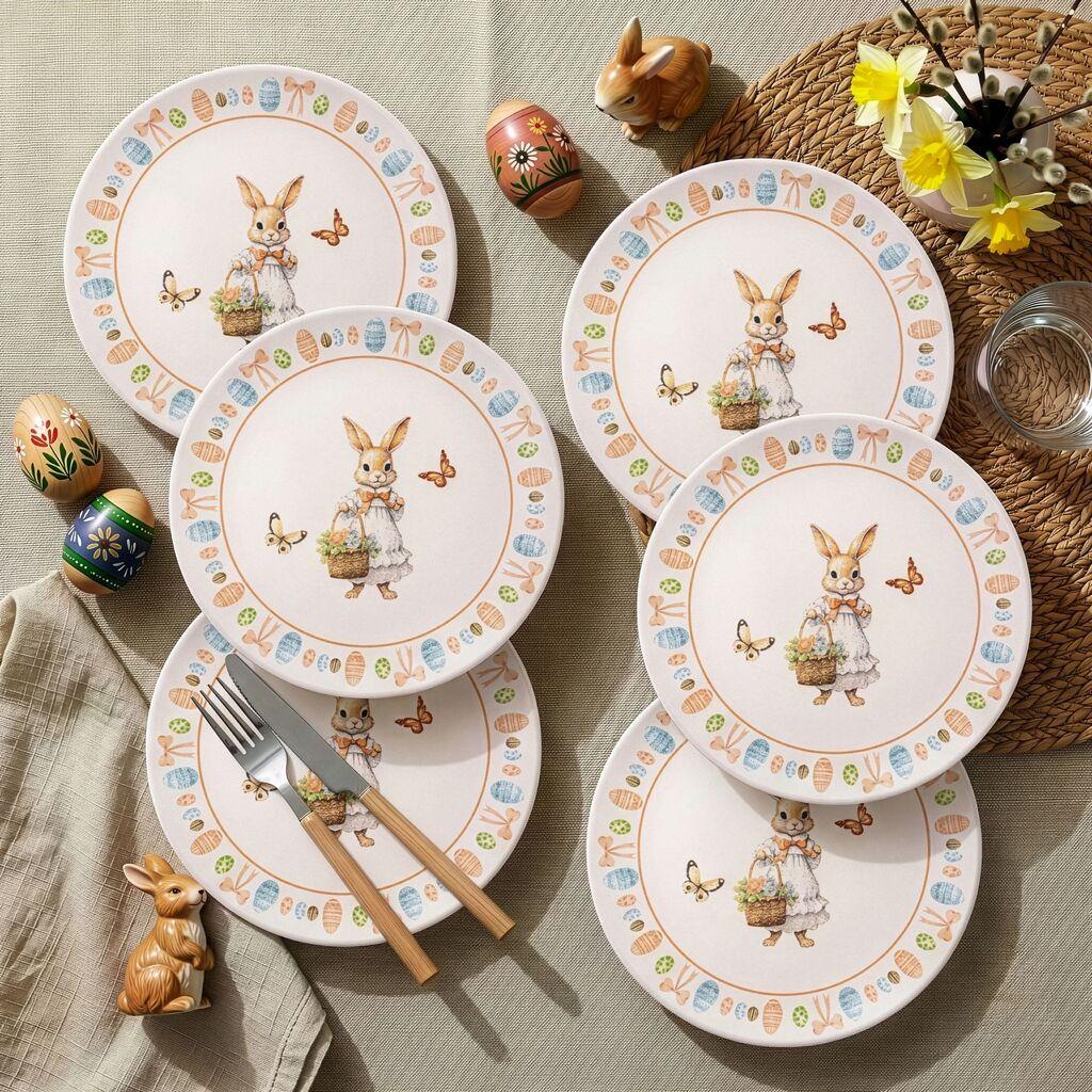 Hermia Set dezertnih tanjira, 6 komada, Šareni