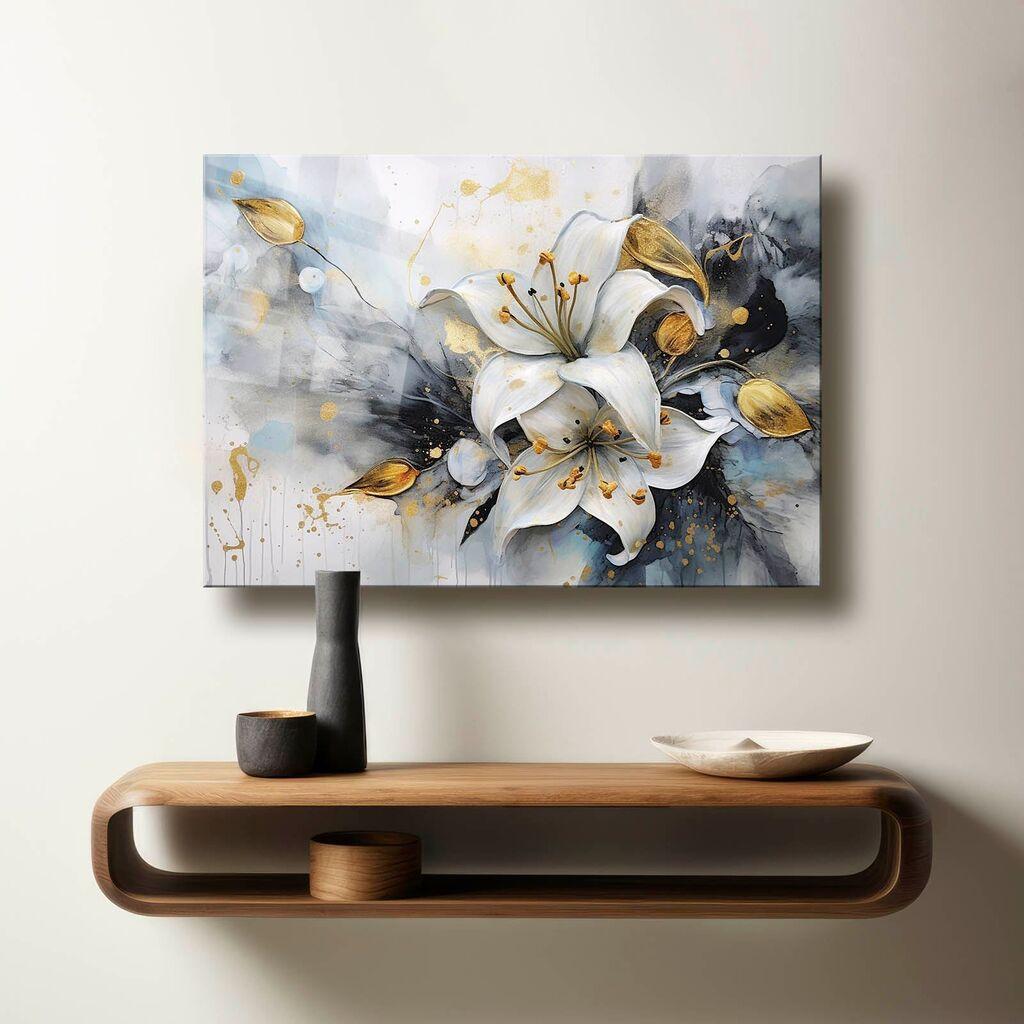 Wallity Dekorativna slika na kaljenom staklu Camtbl-042, 60 x 90 cm, Šarena