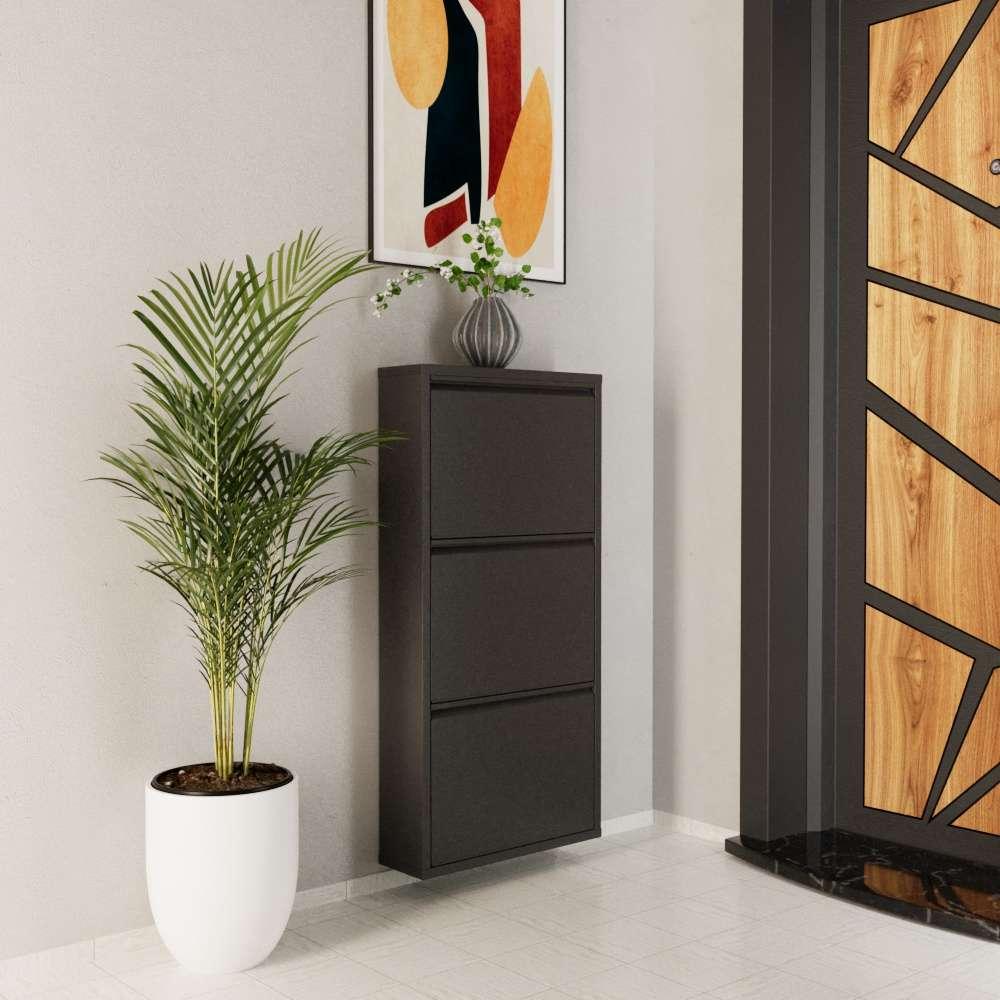 Hanah Home Cipelarnik, 50x103x15 cm, Antracit