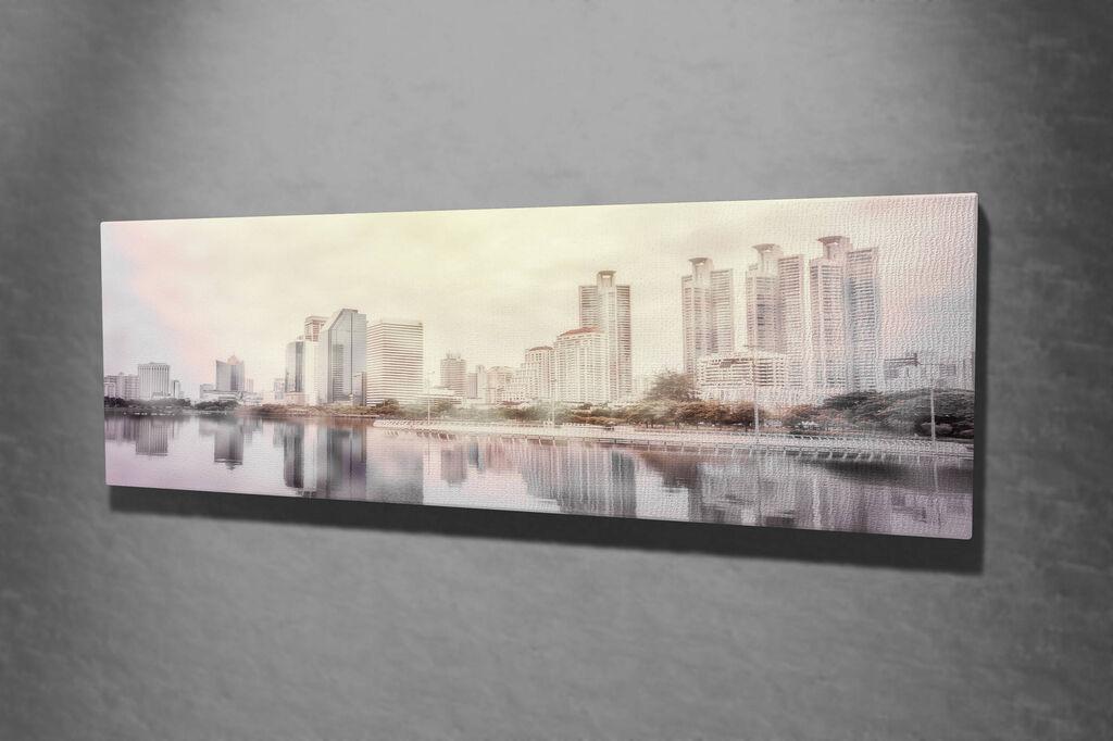 Wallity Dekorativna slika na platnu, 30x80cm, Šarena