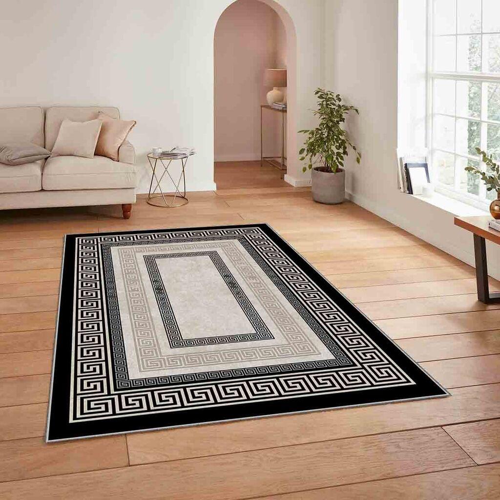 Conceptum Hypnose Tepih HM-CRP25-36, Pravougaoni, 80 x 140 cm, Crno-bež