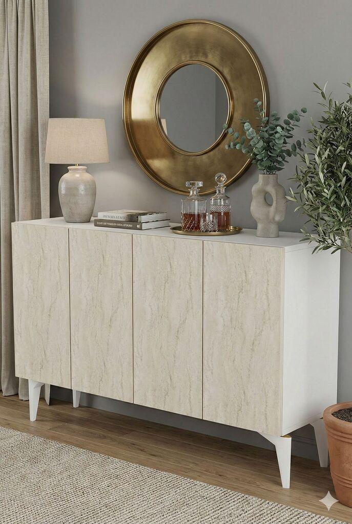 Hanah Home Komoda, 120x79x32cm, Bež