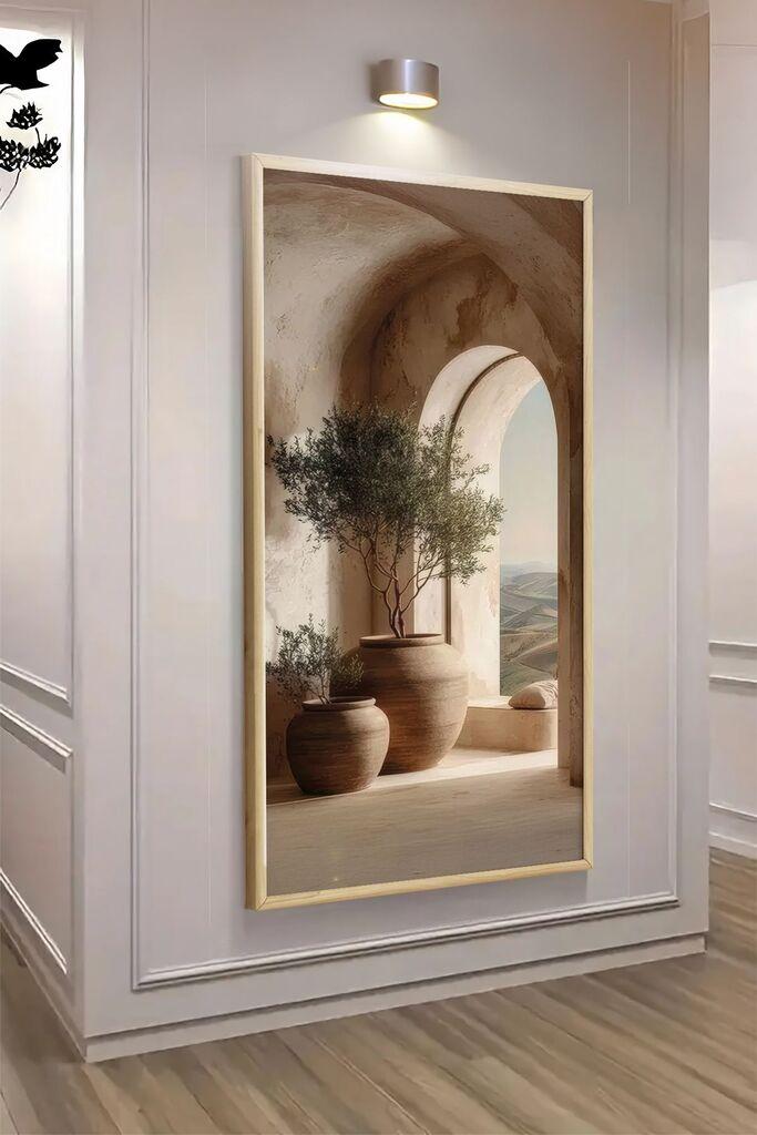 Wallity Dekorativna uramljena slika, 70x33cm, Šarena